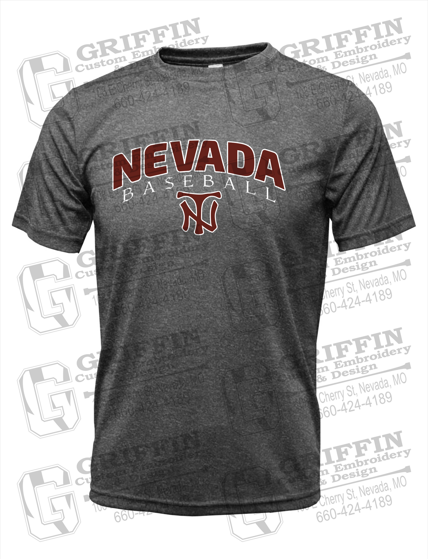 Dry-Fit Short Sleeve T-Shirt - Baseball - Nevada Tigers 23-J