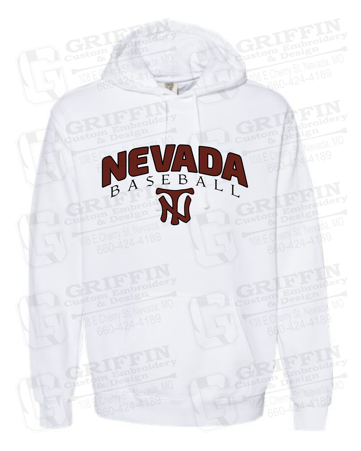 Comfort Colors Hoodie - Baseball - Nevada Tigers 23-J