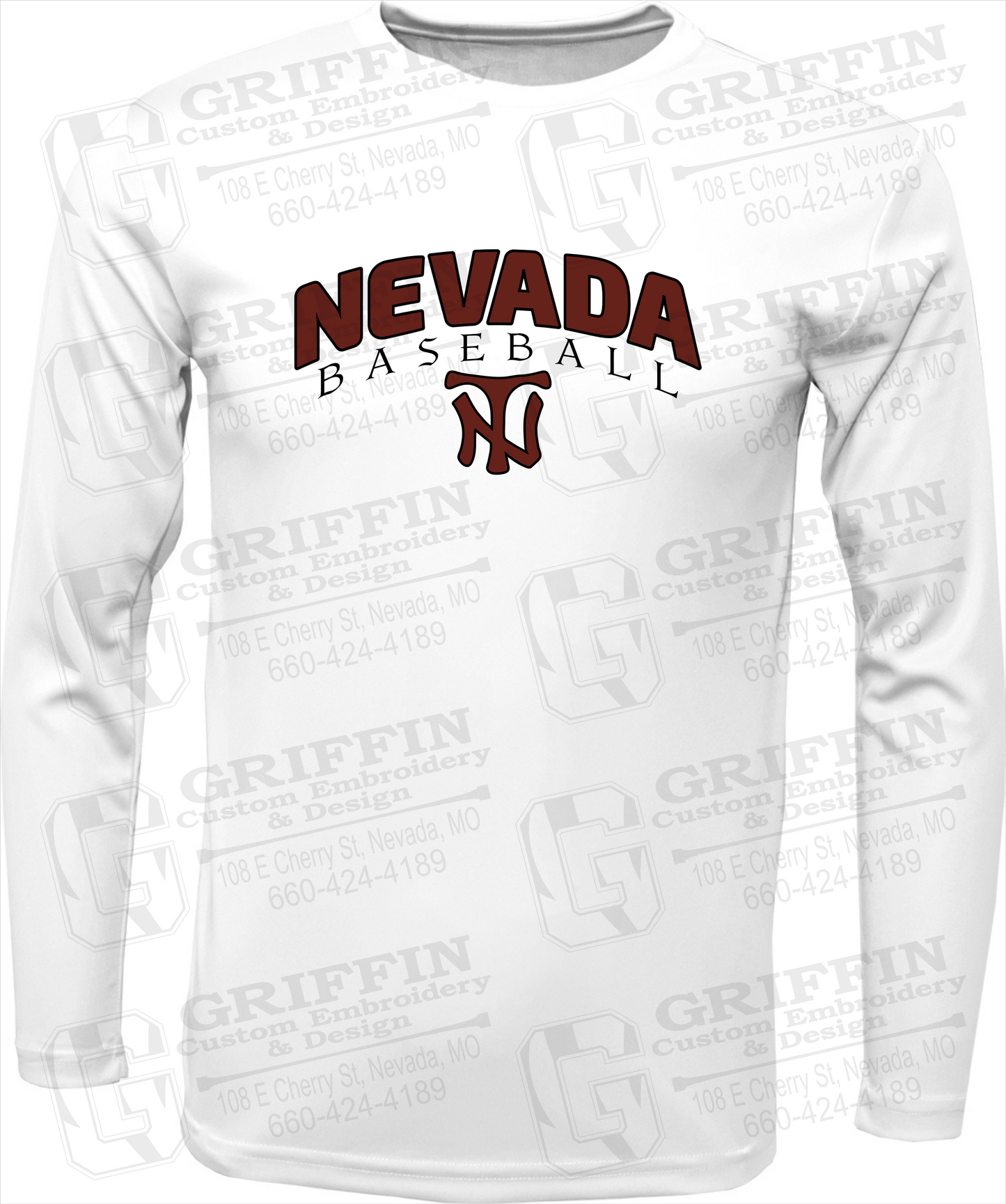 Dry-Fit Long Sleeve T-Shirt - Baseball - Nevada Tigers 23-J