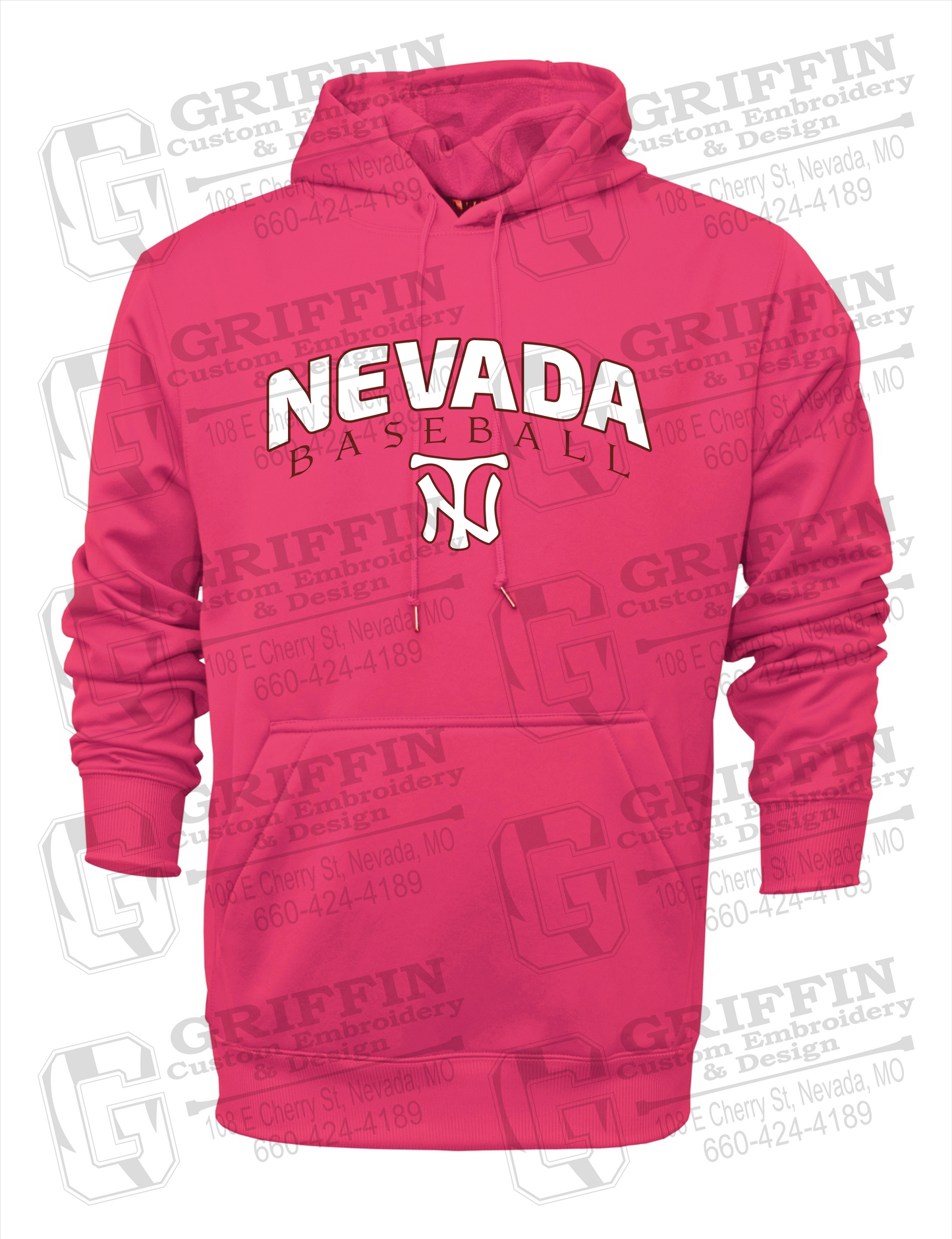 Performance Fleece Hoodie - Baseball - Nevada Tigers 23-J