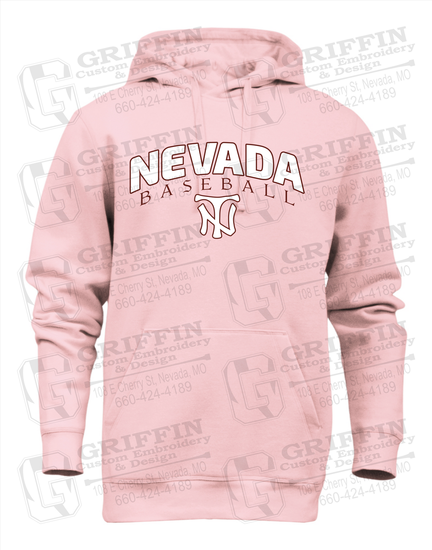 Heavyweight Fleece Hoodie - Baseball - Nevada Tigers 23-J