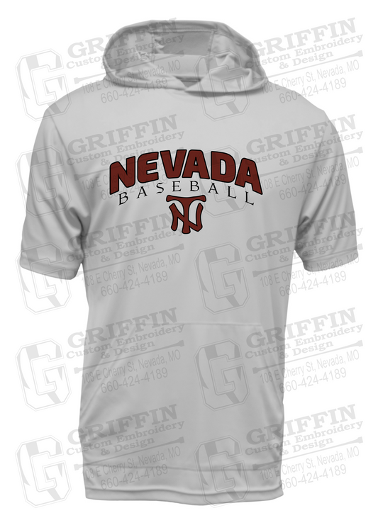 Dry-Fit Short Sleeve T-Shirt Hoodie - Baseball - Nevada Tigers 23-J