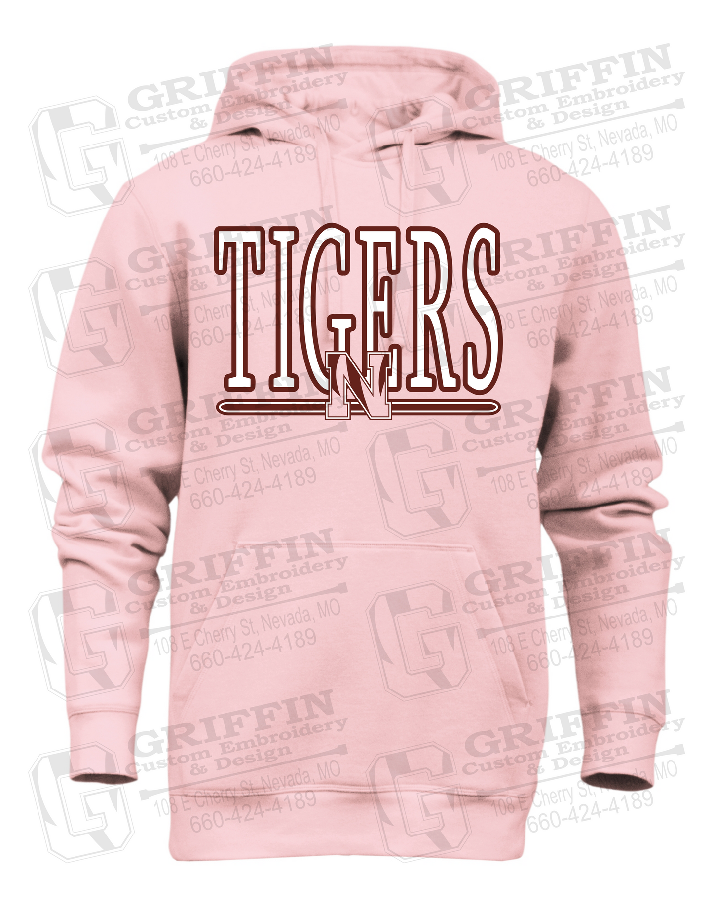 Heavyweight Fleece Hoodie - Nevada Tigers 23-K