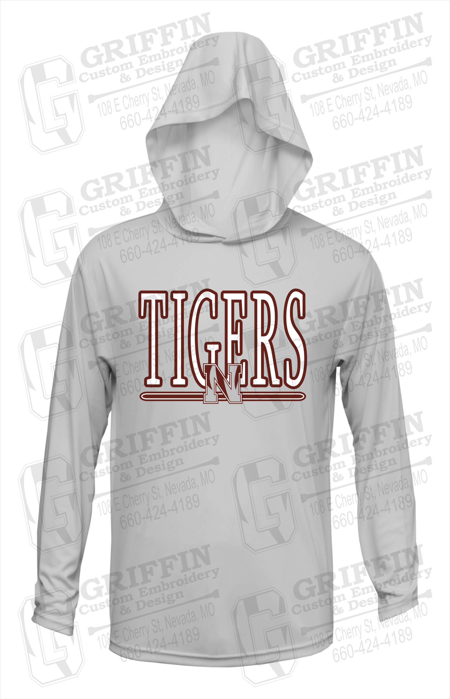 Dry-Fit T-Shirt Hoodie - Nevada Tigers 23-K