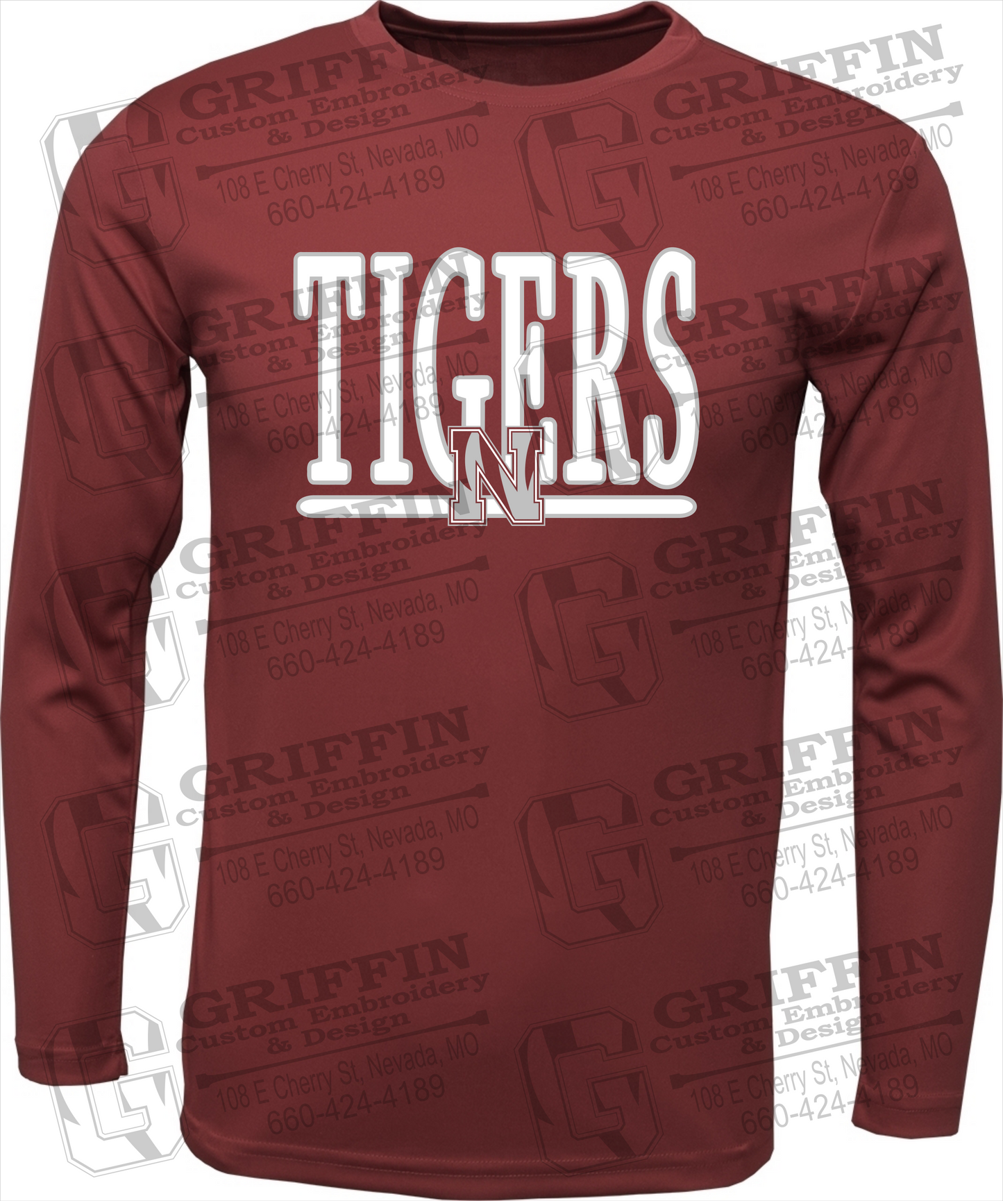 Dry-Fit Long Sleeve T-Shirt - Nevada Tigers 23-K