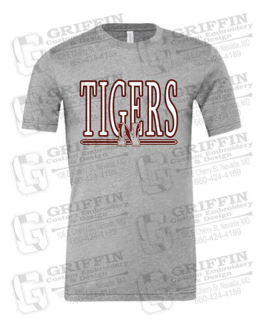 Cotton Short Sleeve T-Shirt - Nevada Tigers 23-K