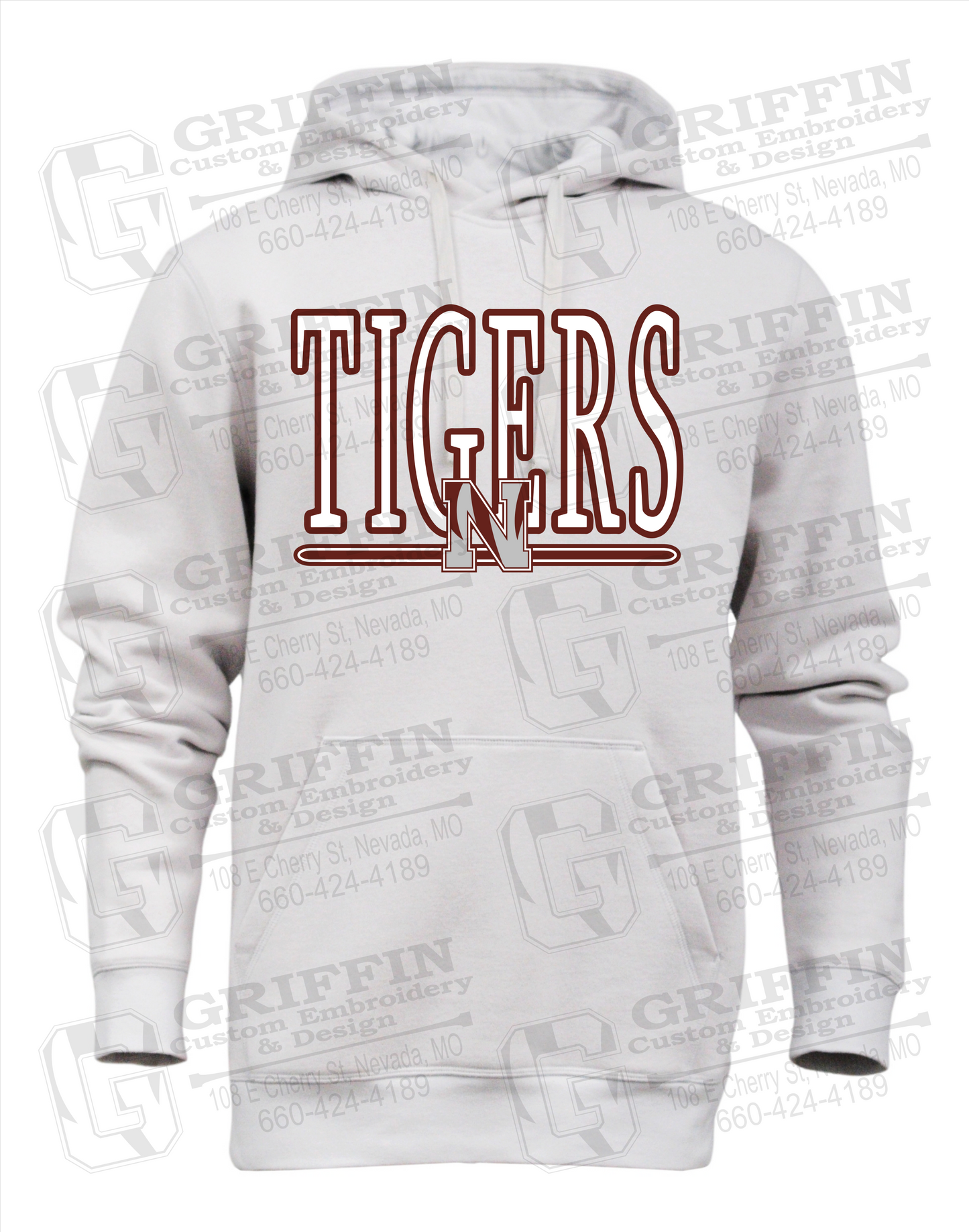 Heavyweight Fleece Hoodie - Nevada Tigers 23-K