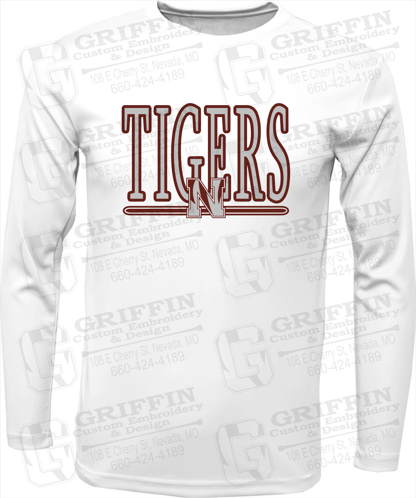 Dry-Fit Long Sleeve T-Shirt - Nevada Tigers 23-K