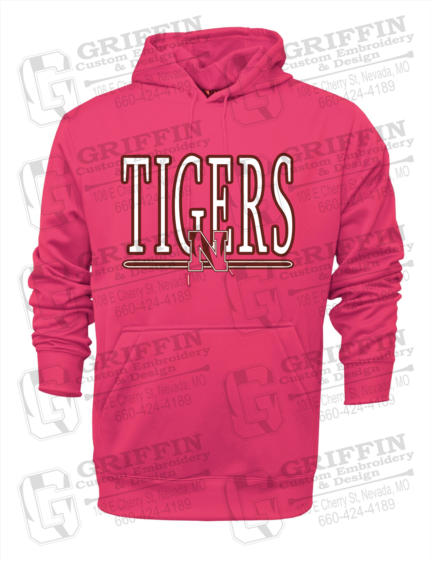 Performance Fleece Hoodie - Nevada Tigers 23-K