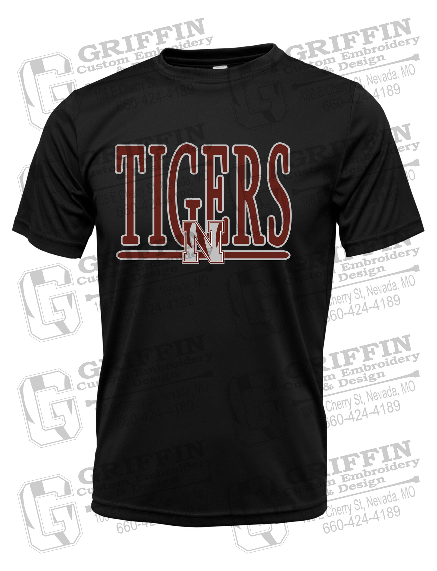 Nevada Tigers 23-K Youth Dry-Fit T-Shirt
