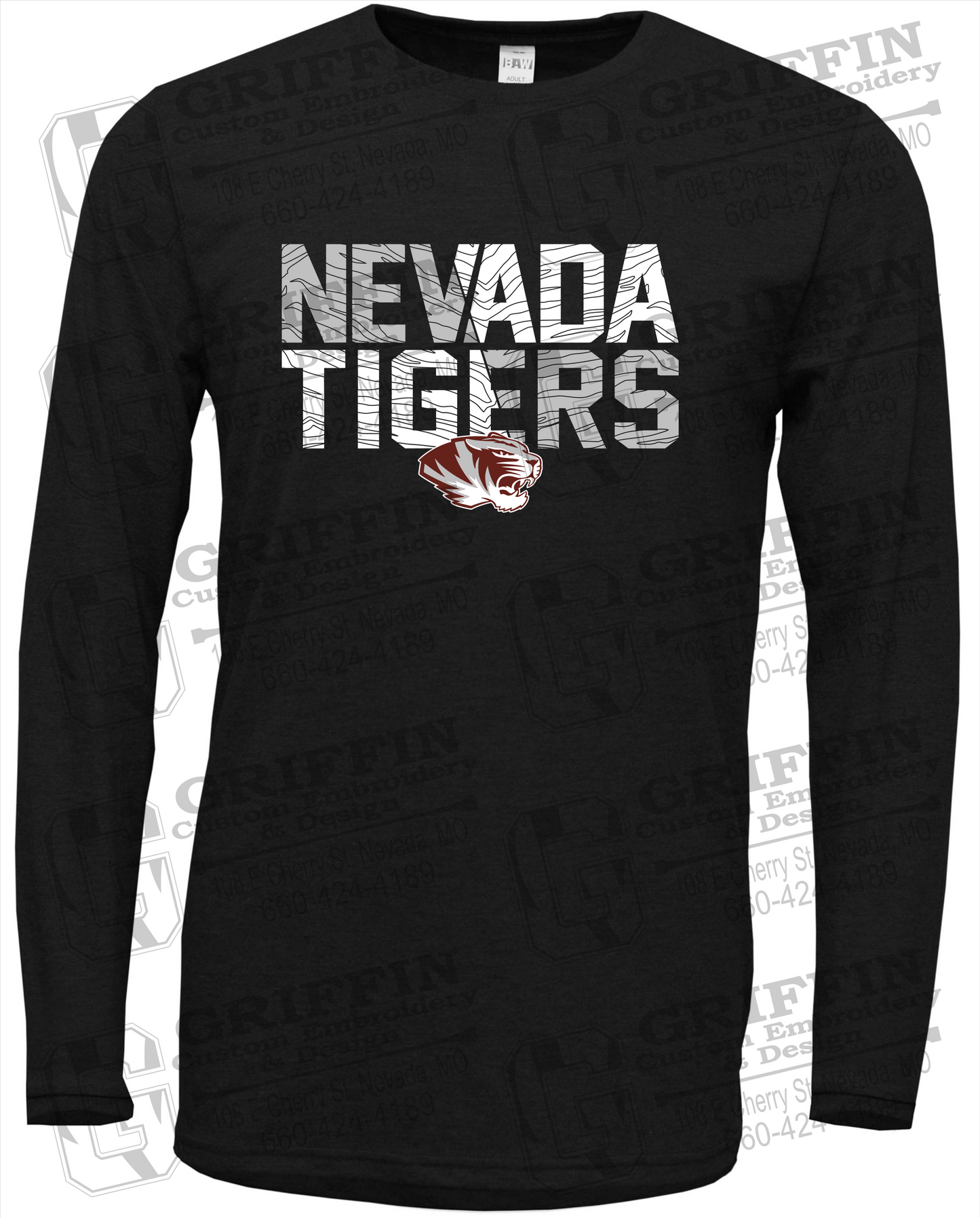 Soft-Tek Long Sleeve T-Shirt - Nevada Tigers 23-L