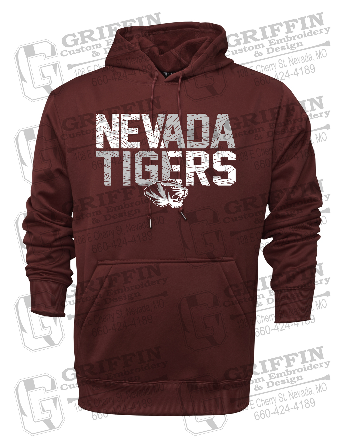Nevada Tigers 23-L Youth Hoodie