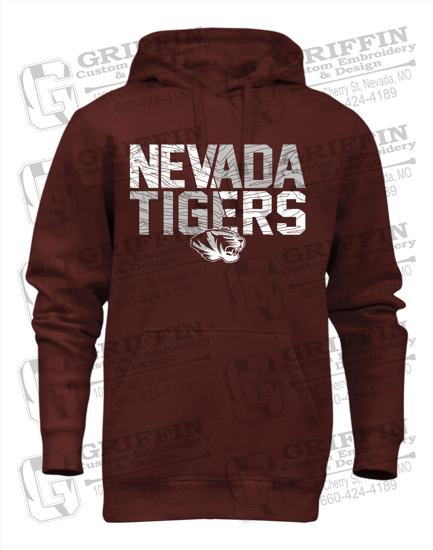 Heavyweight Fleece Hoodie - Nevada Tigers 23-L