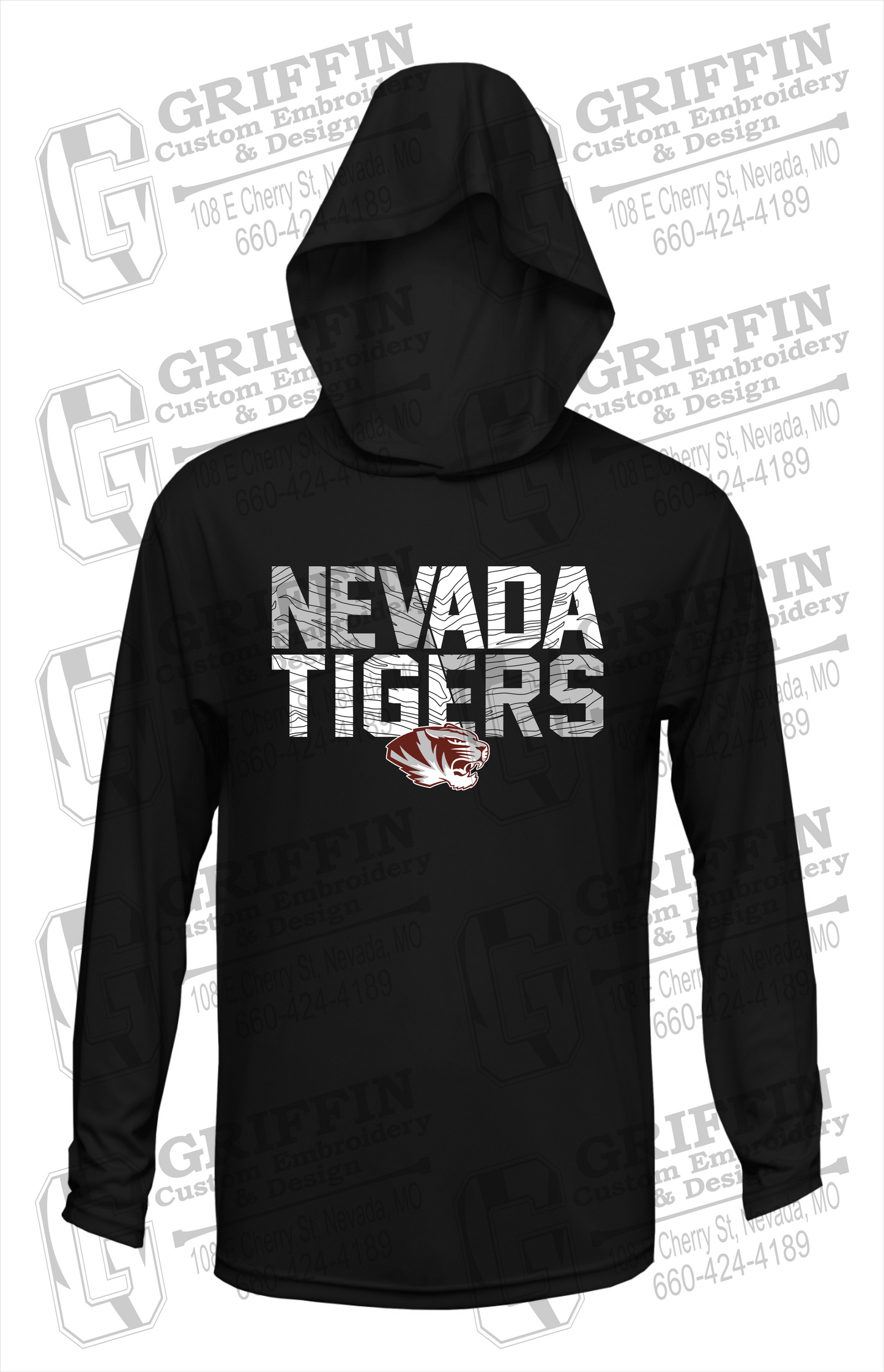 Dry-Fit T-Shirt Hoodie - Nevada Tigers 23-L