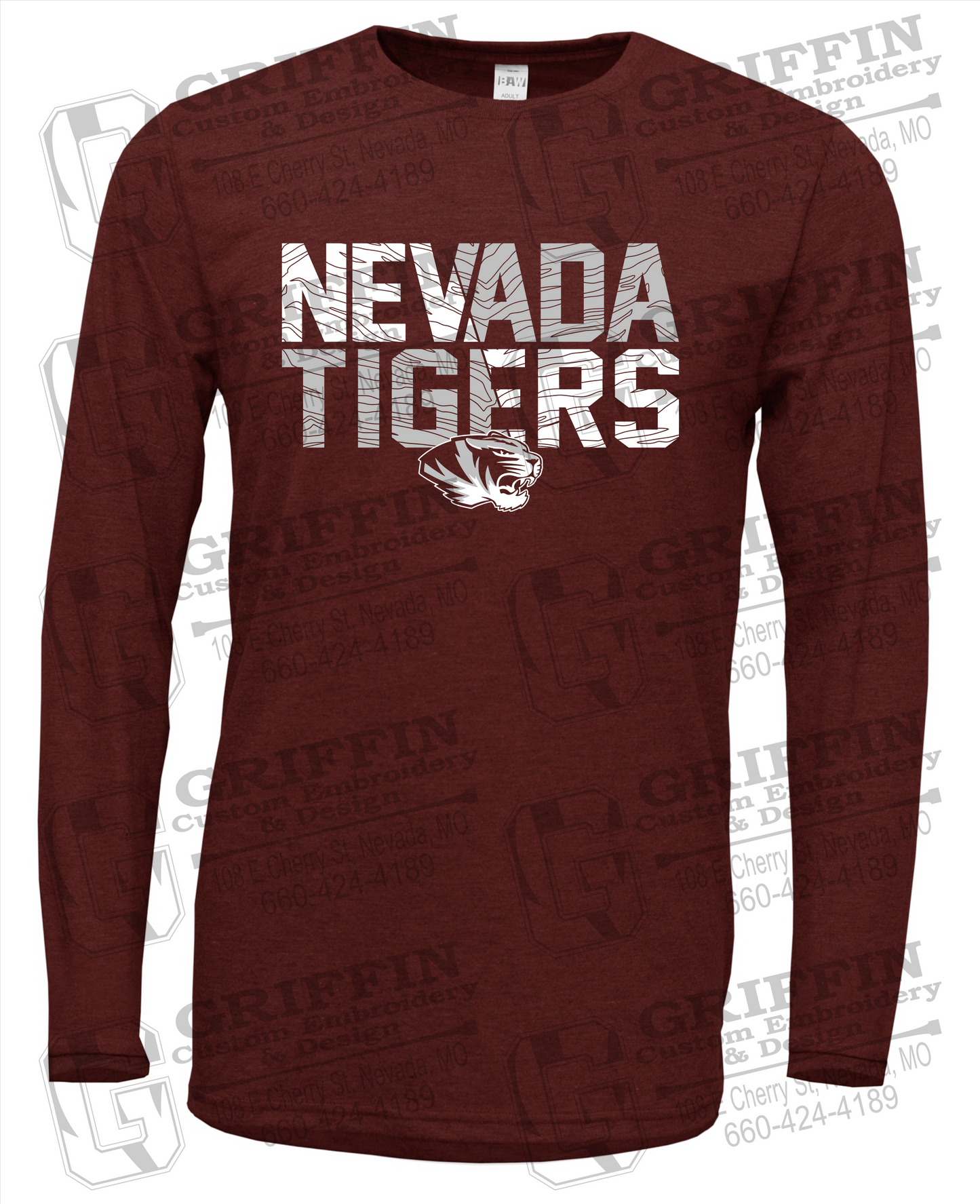 Soft-Tek Long Sleeve T-Shirt - Nevada Tigers 23-L