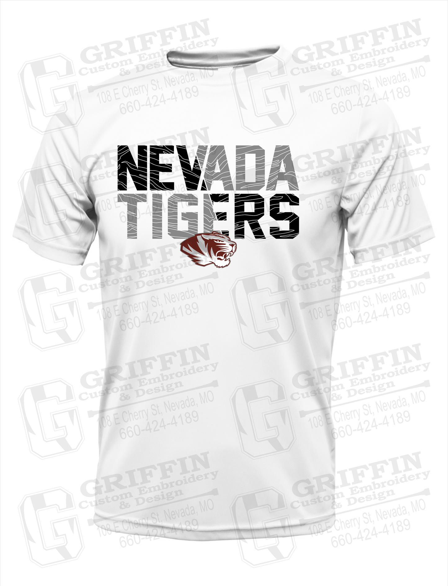 Nevada Tigers 23-L Youth Dry-Fit T-Shirt
