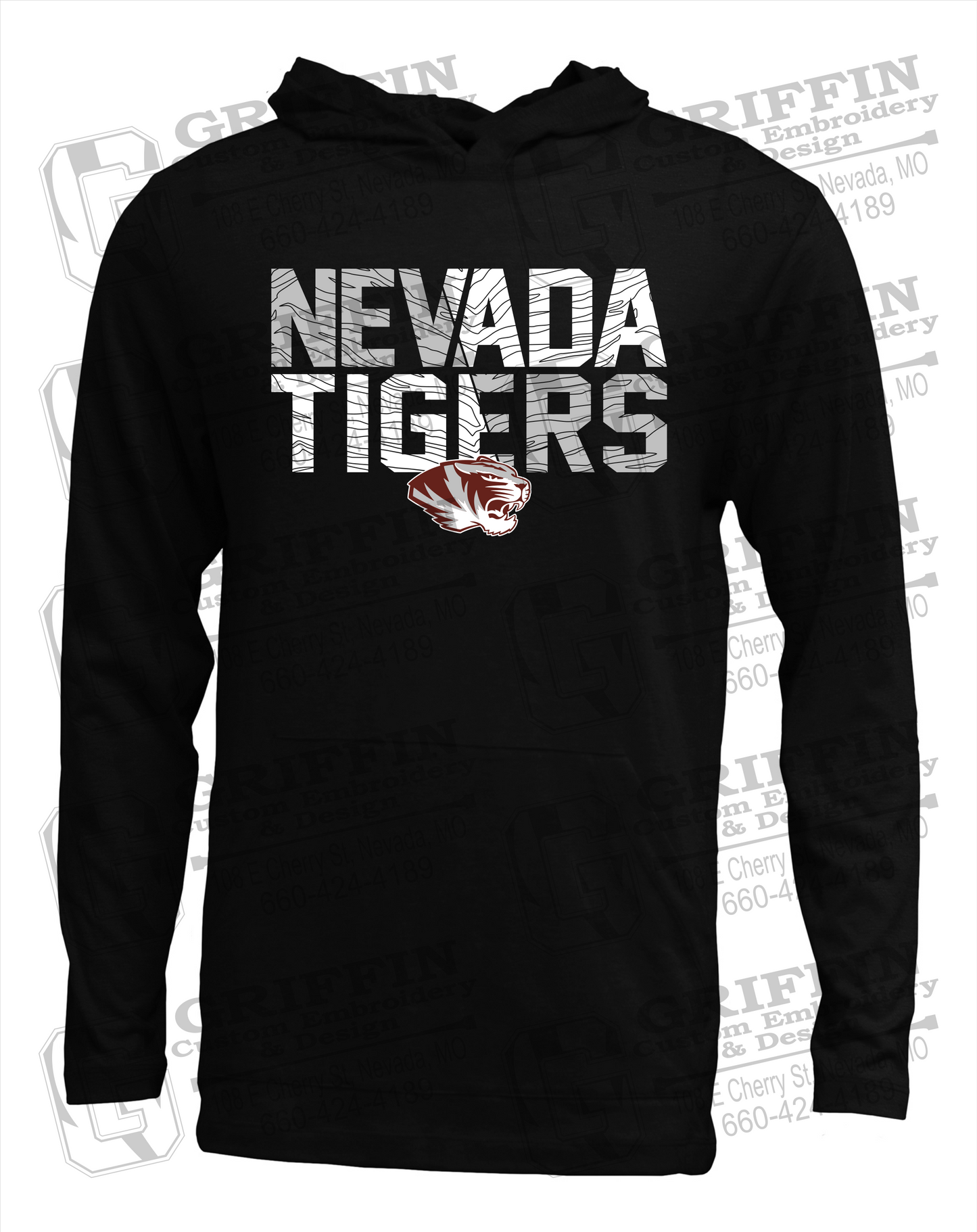 Nevada Tigers 23-L T-Shirt Hoodie