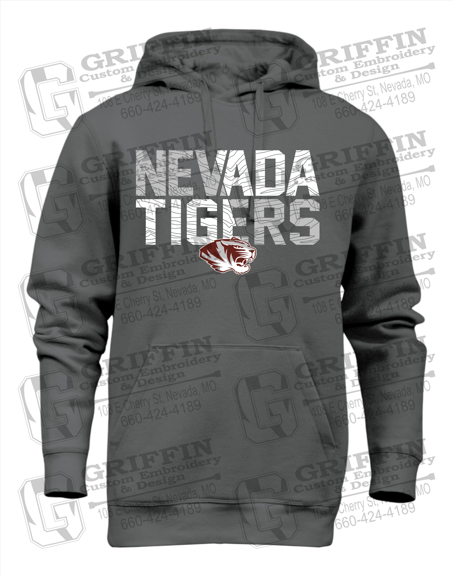 Heavyweight Fleece Hoodie - Nevada Tigers 23-L