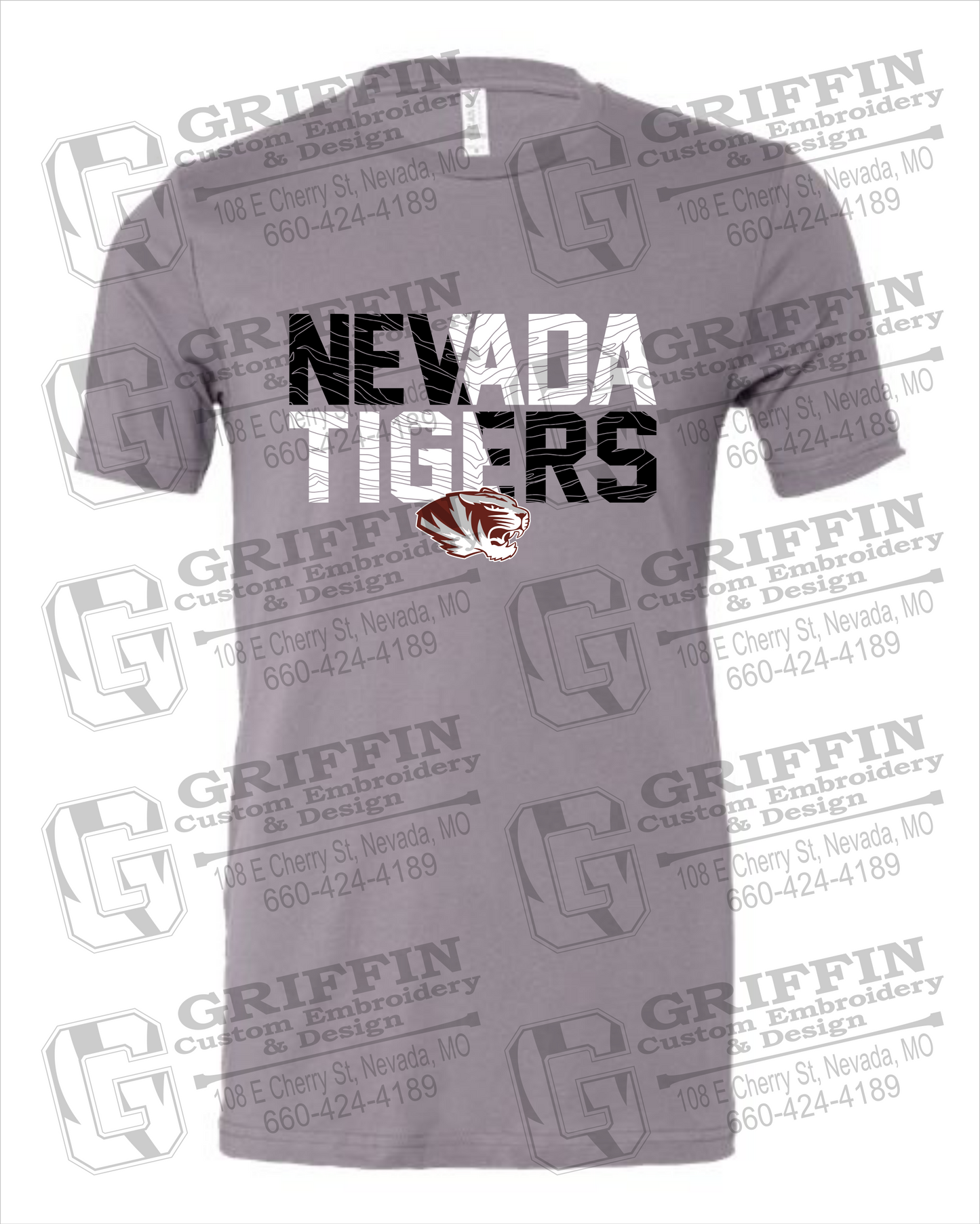 Nevada Tigers 23-L 100% Cotton Short Sleeve T-Shirt