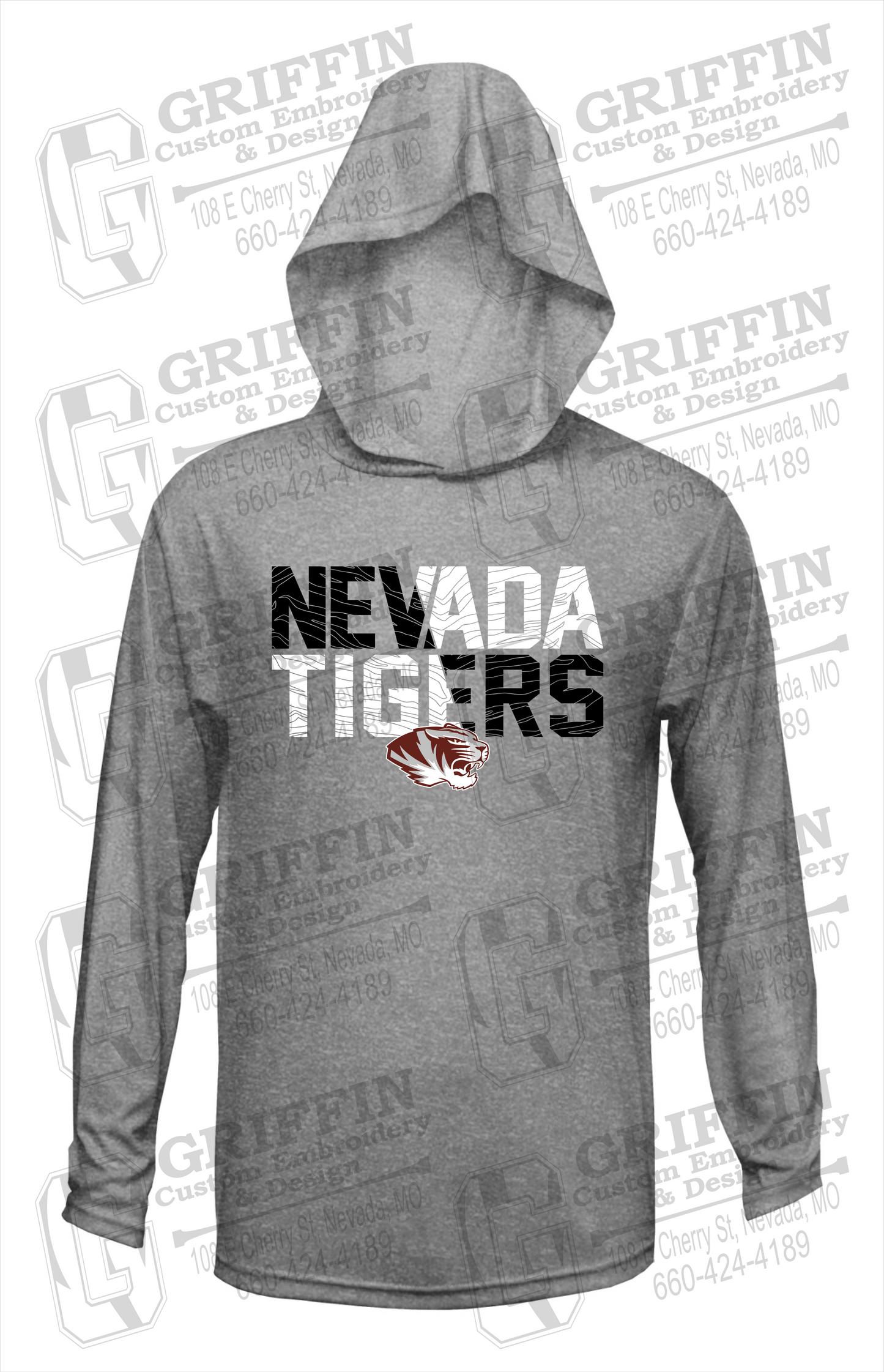 Dry-Fit T-Shirt Hoodie - Nevada Tigers 23-L