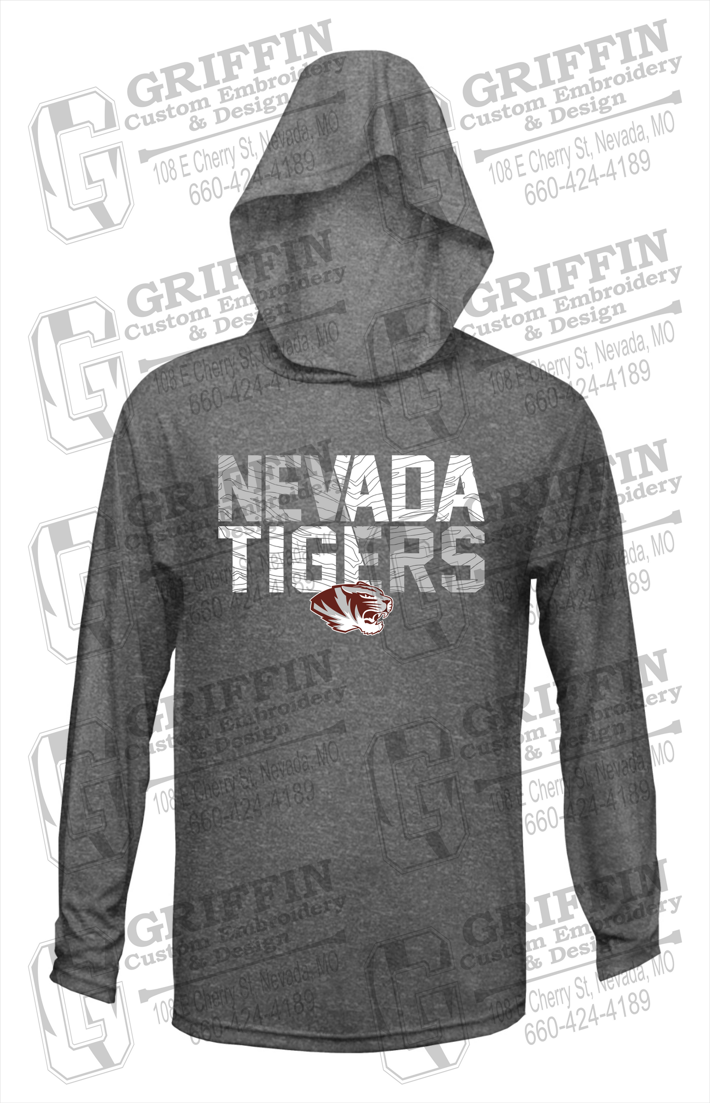 Dry-Fit T-Shirt Hoodie - Nevada Tigers 23-L