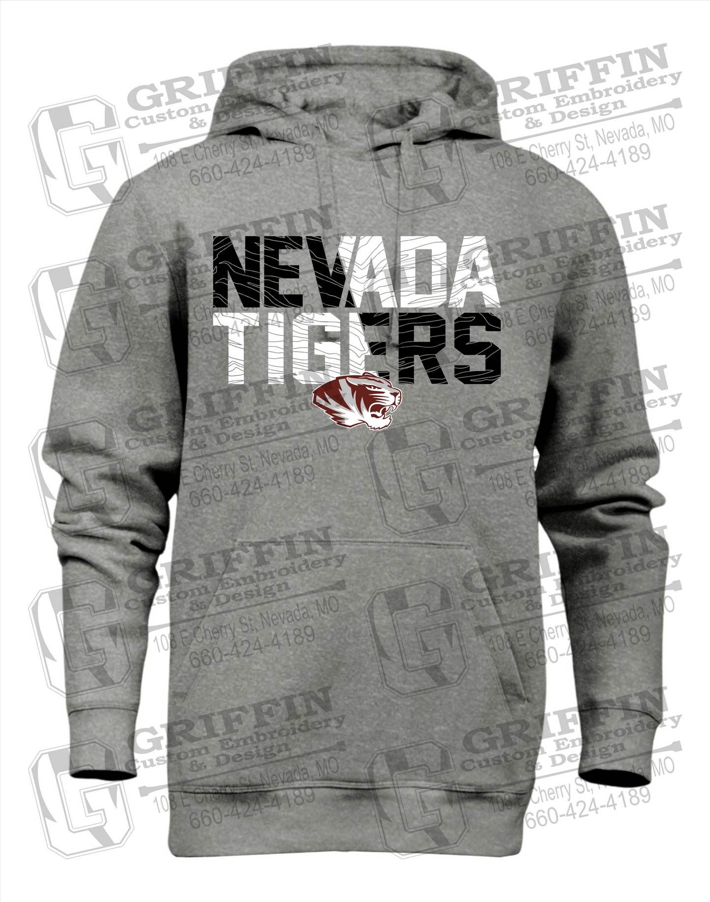 Heavyweight Fleece Hoodie - Nevada Tigers 23-L