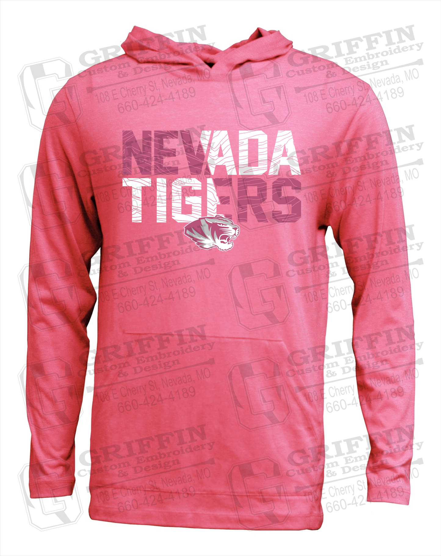 Soft-Tek T-Shirt Hoodie - Nevada Tigers 23-L