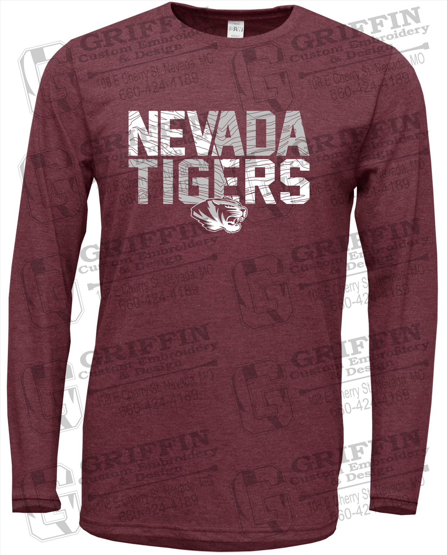 Soft-Tek Long Sleeve T-Shirt - Nevada Tigers 23-L