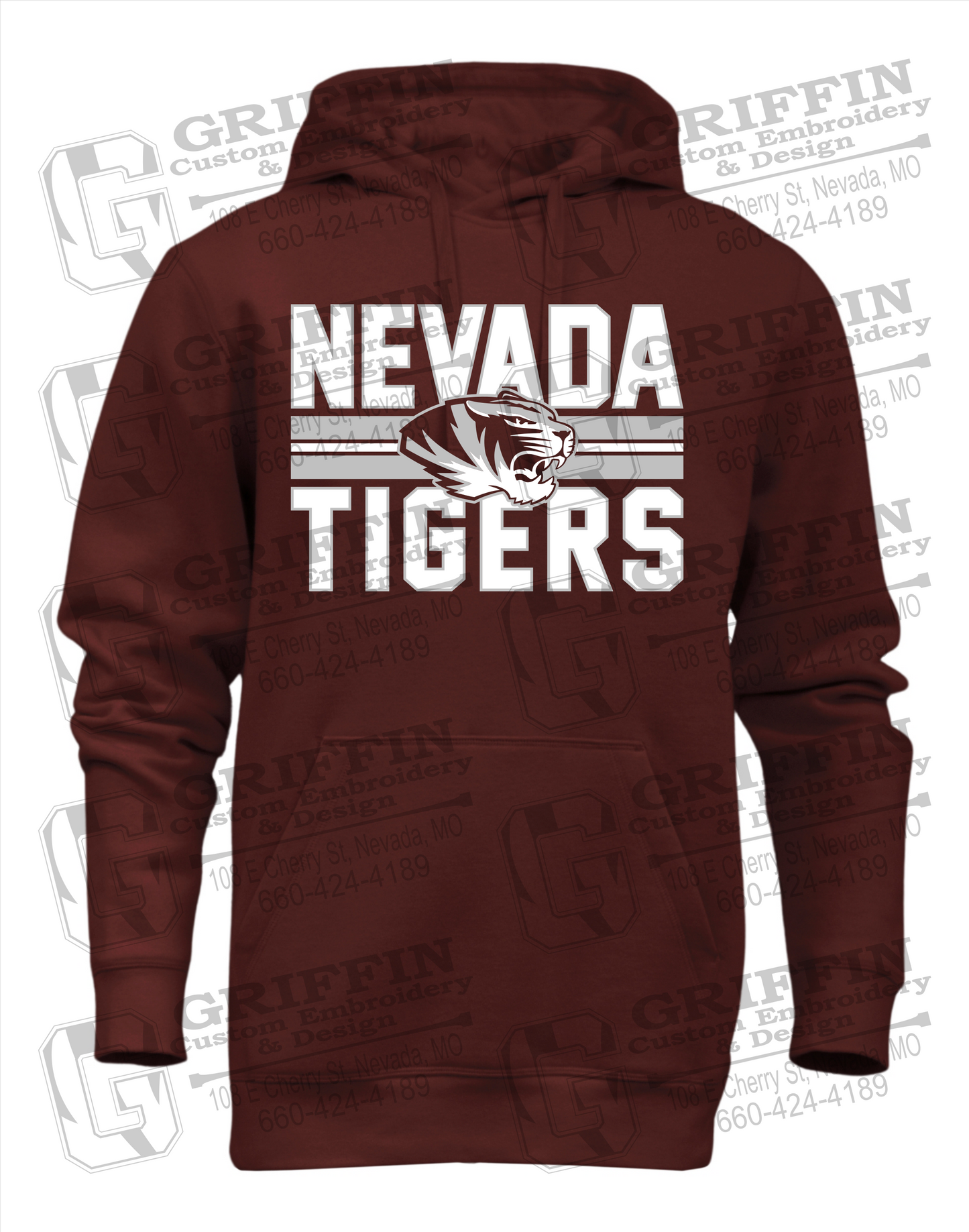 Heavyweight Fleece Hoodie - Nevada Tigers 23-M