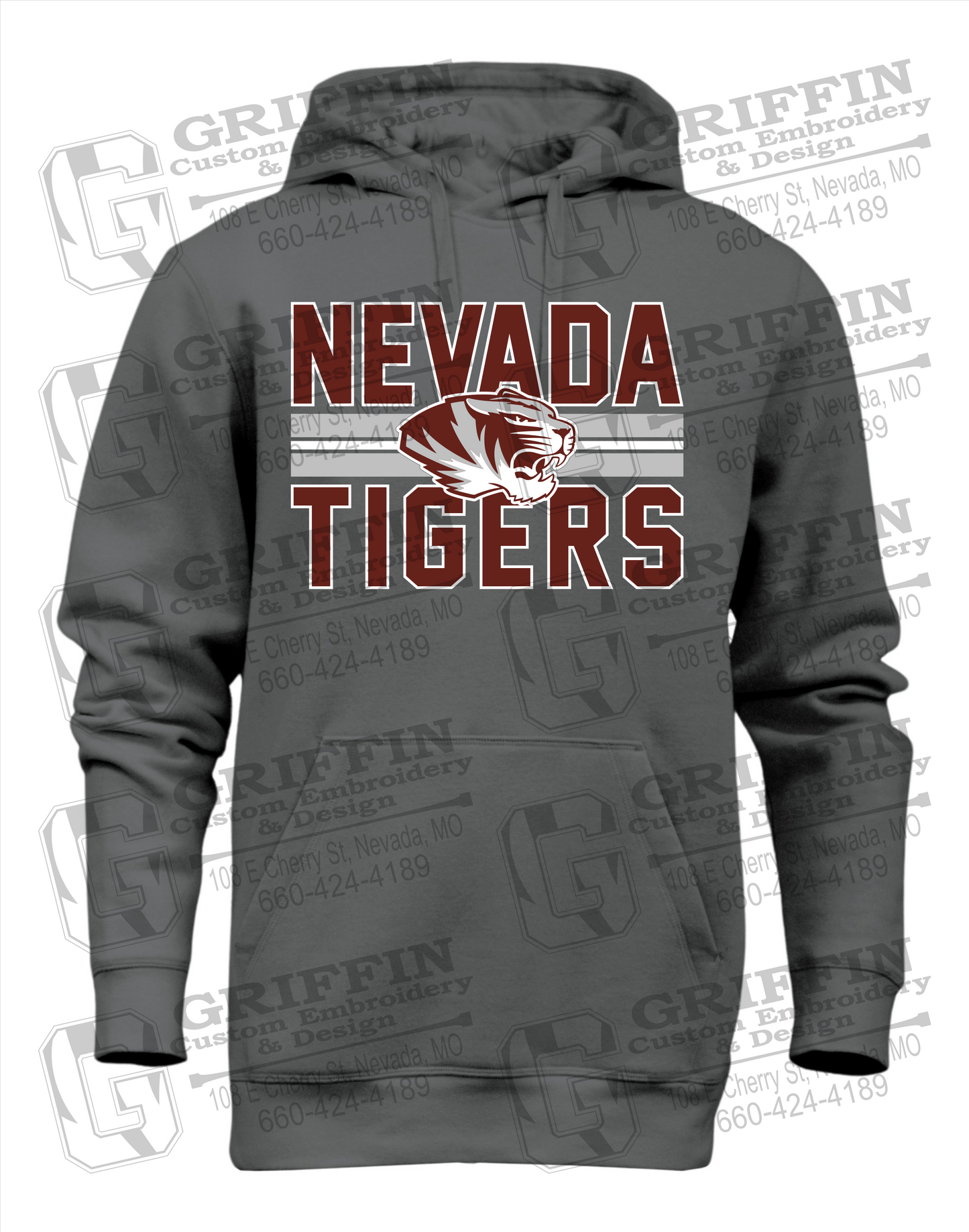 Heavyweight Fleece Hoodie - Nevada Tigers 23-M