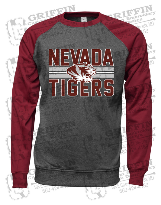 Nevada Tigers 23-M Youth Raglan Sweatshirt