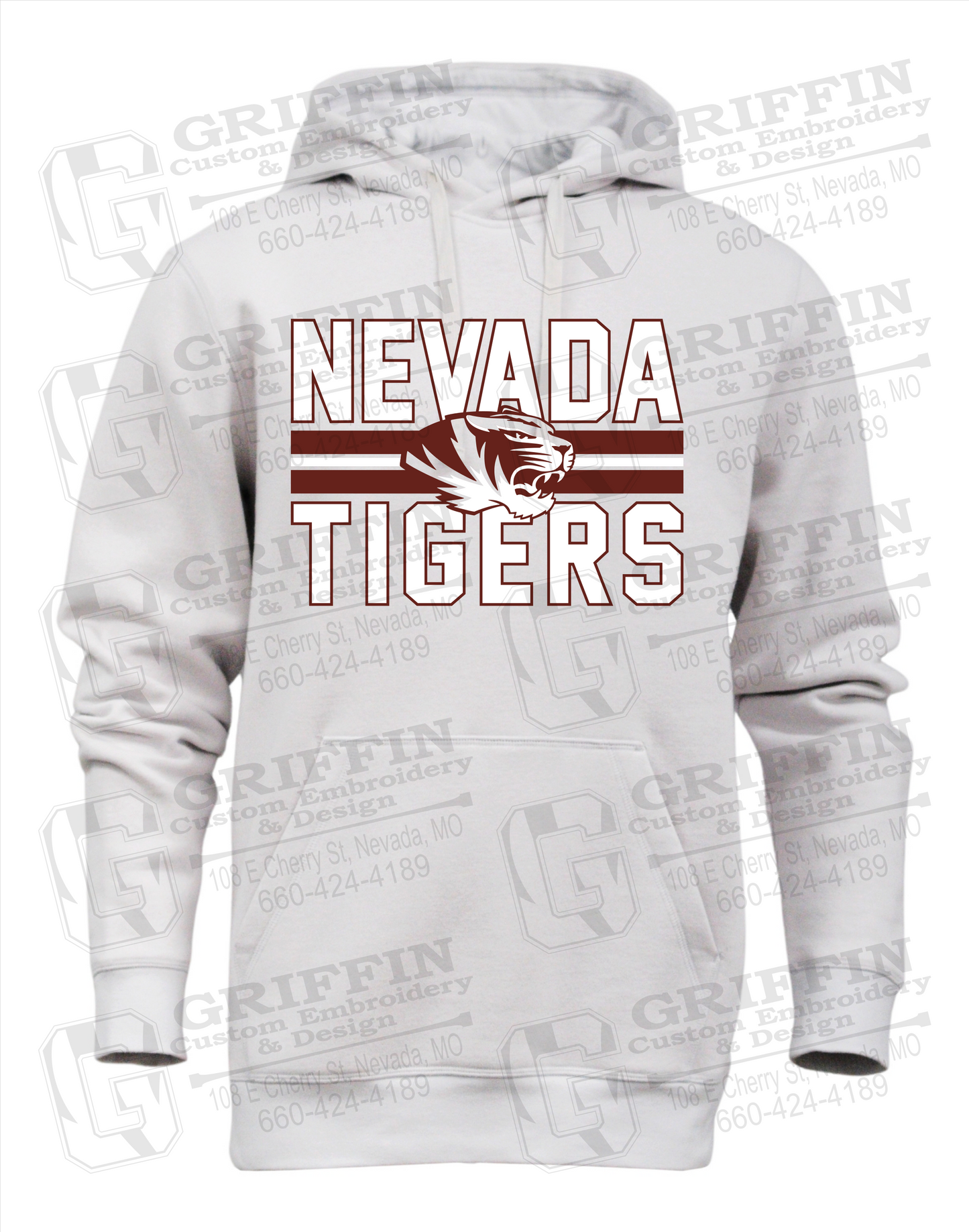 Heavyweight Fleece Hoodie - Nevada Tigers 23-M