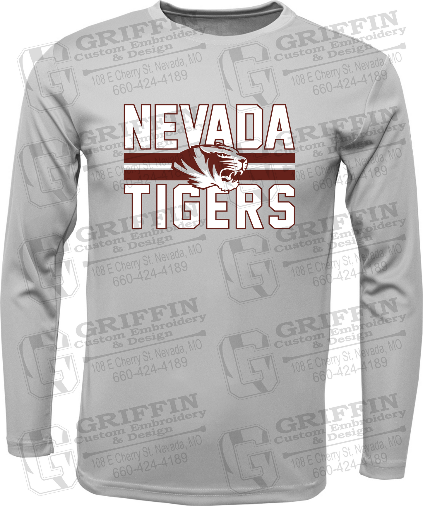 Toddler Dry-Fit Long Sleeve T-Shirt - Nevada Tigers 23-M