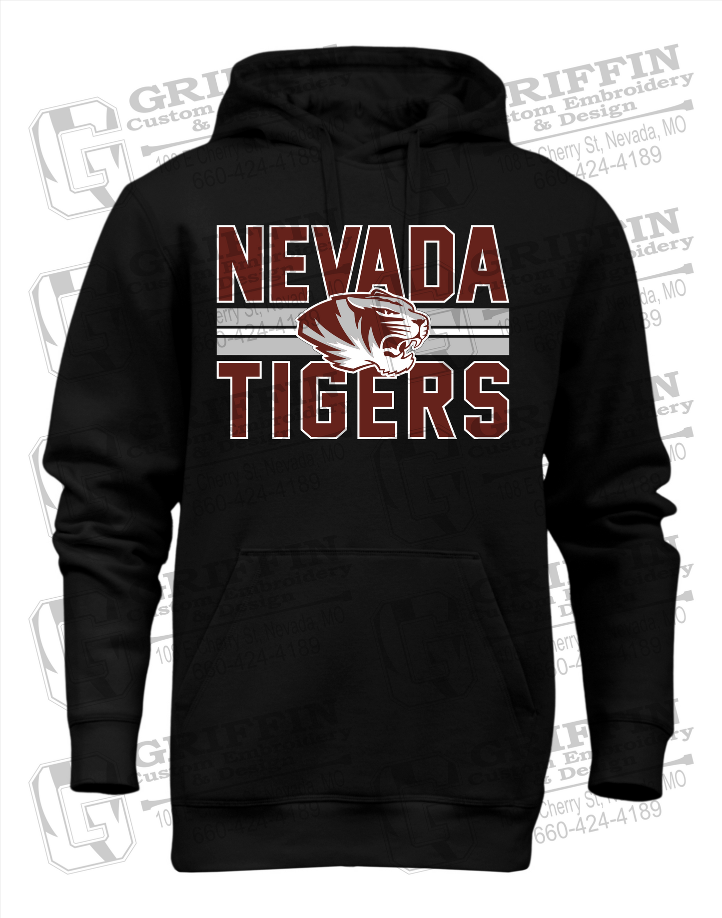 Heavyweight Fleece Hoodie - Nevada Tigers 23-M