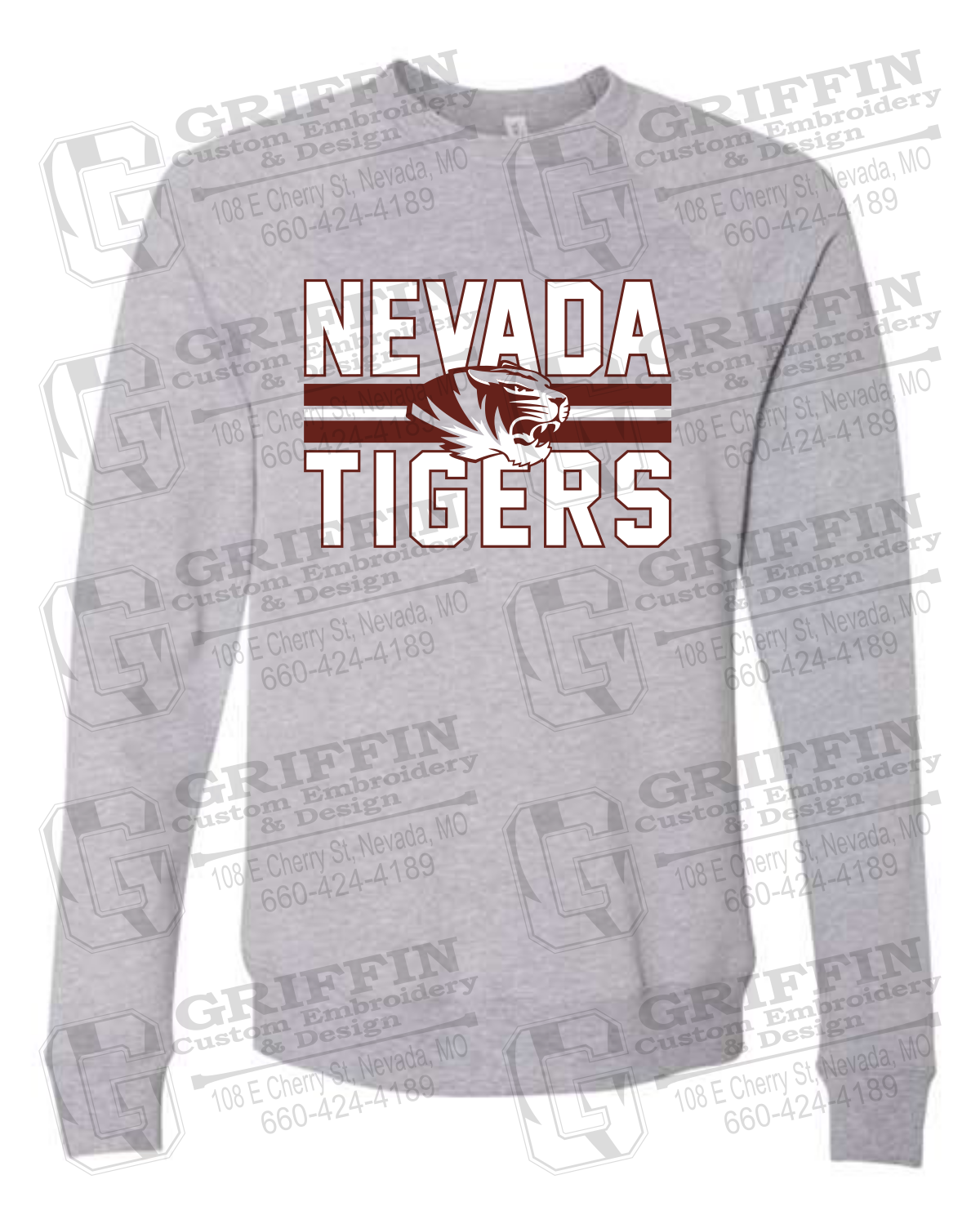 Sponge Fleece Sweatshirt - Nevada Tigers 23-M