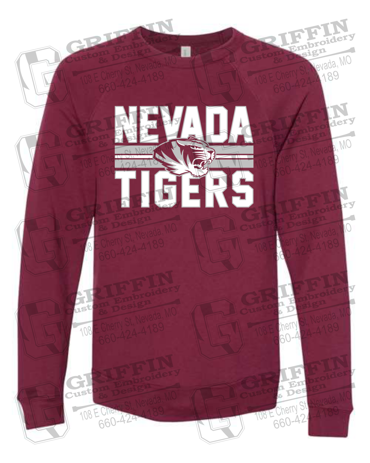 Sponge Fleece Sweatshirt - Nevada Tigers 23-M