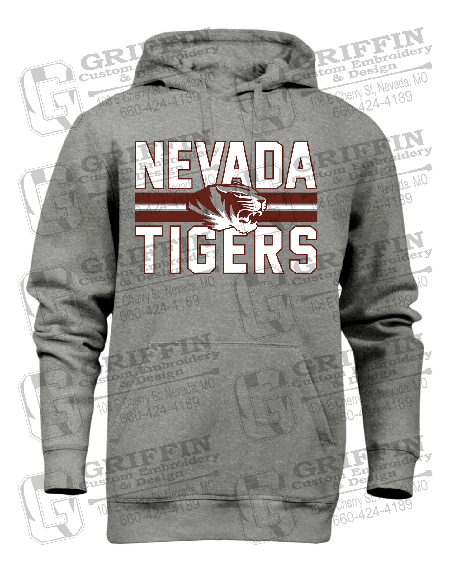 Heavyweight Fleece Hoodie - Nevada Tigers 23-M