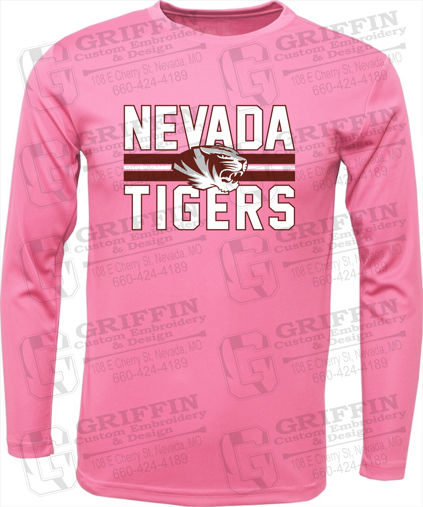 Toddler Dry-Fit Long Sleeve T-Shirt - Nevada Tigers 23-M