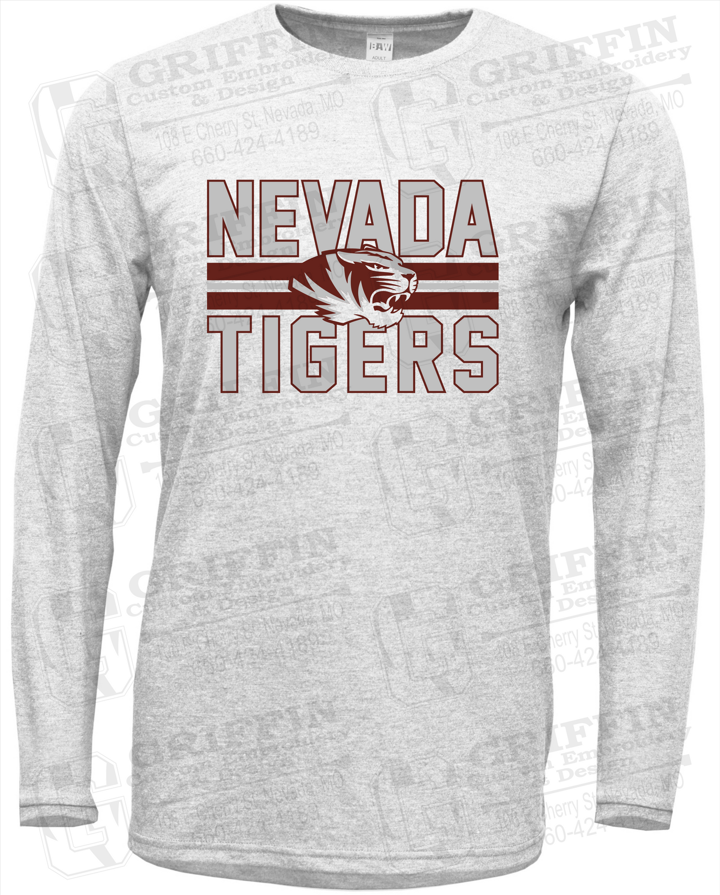 Soft-Tek Long Sleeve T-Shirt - Nevada Tigers 23-M