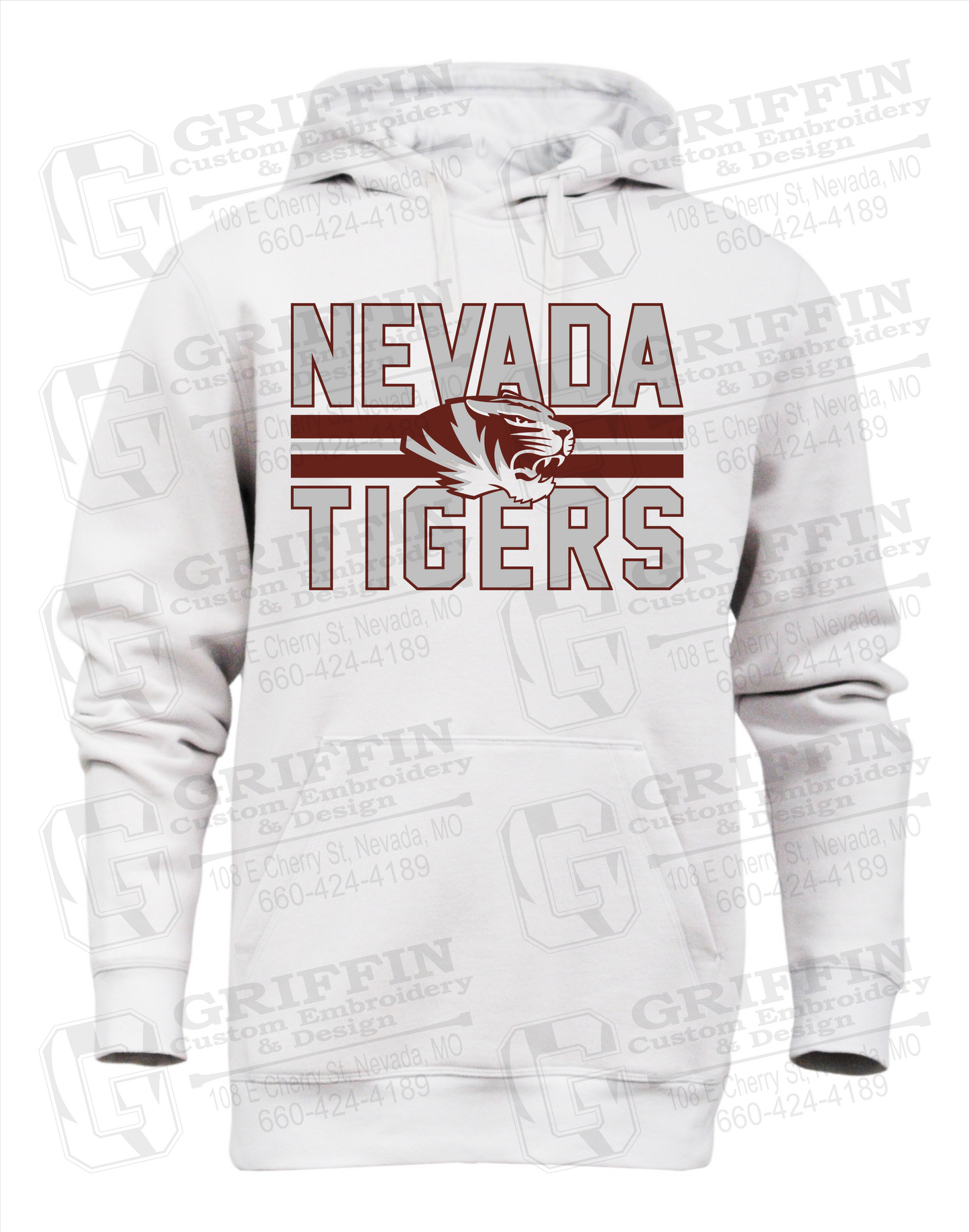 Heavyweight Fleece Hoodie - Nevada Tigers 23-M