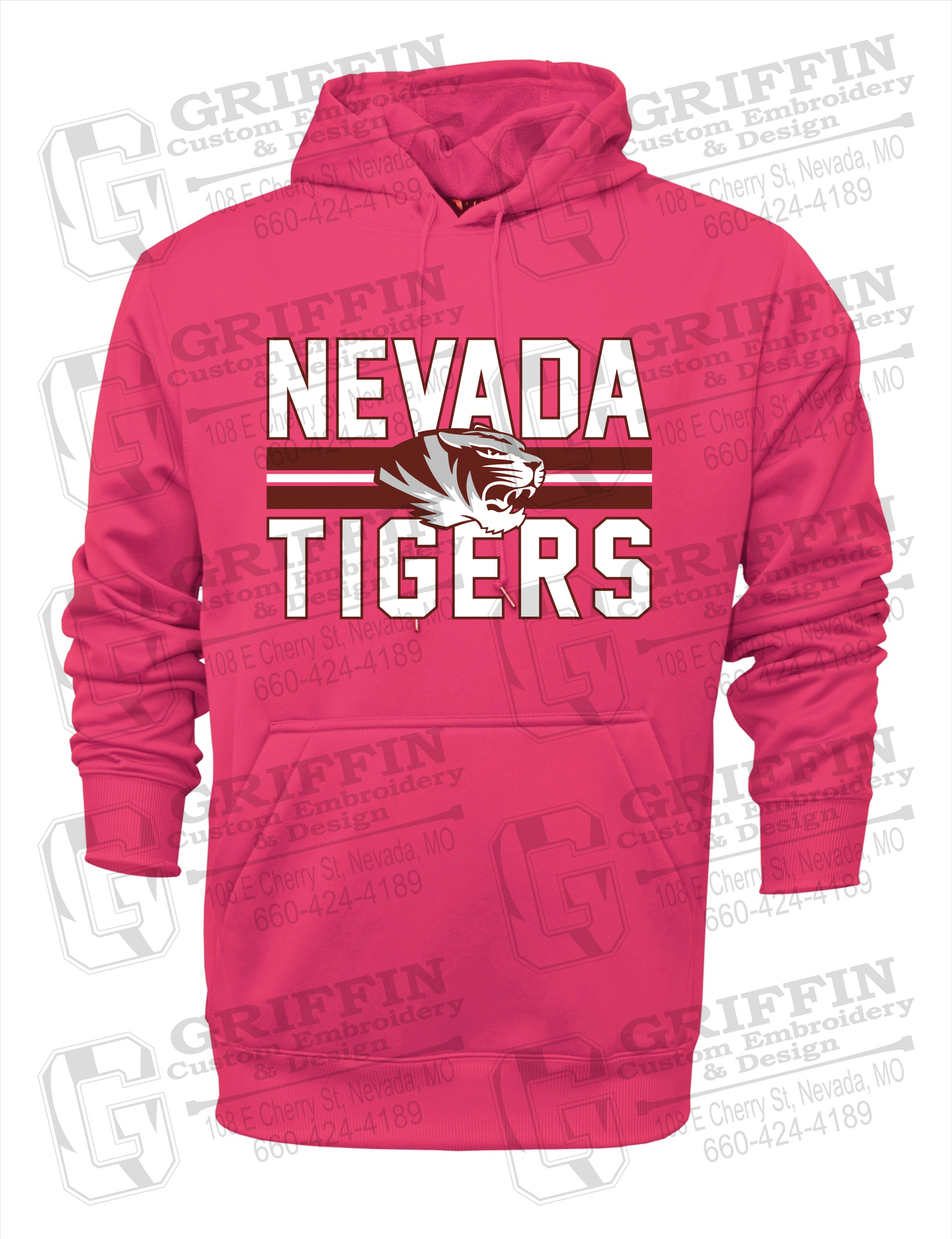 Performance Fleece Hoodie - Nevada Tigers 23-M