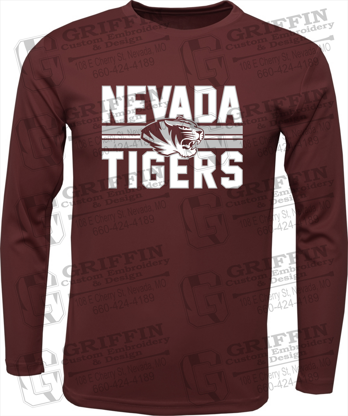 Toddler Dry-Fit Long Sleeve T-Shirt - Nevada Tigers 23-M