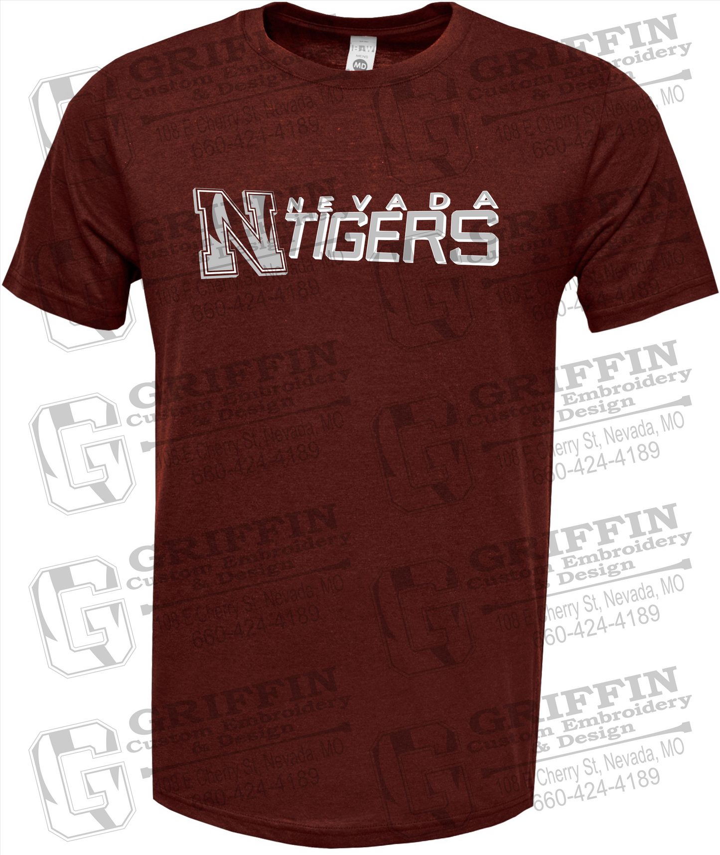 Soft-Tek Short Sleeve T-Shirt - Nevada Tigers 23-N