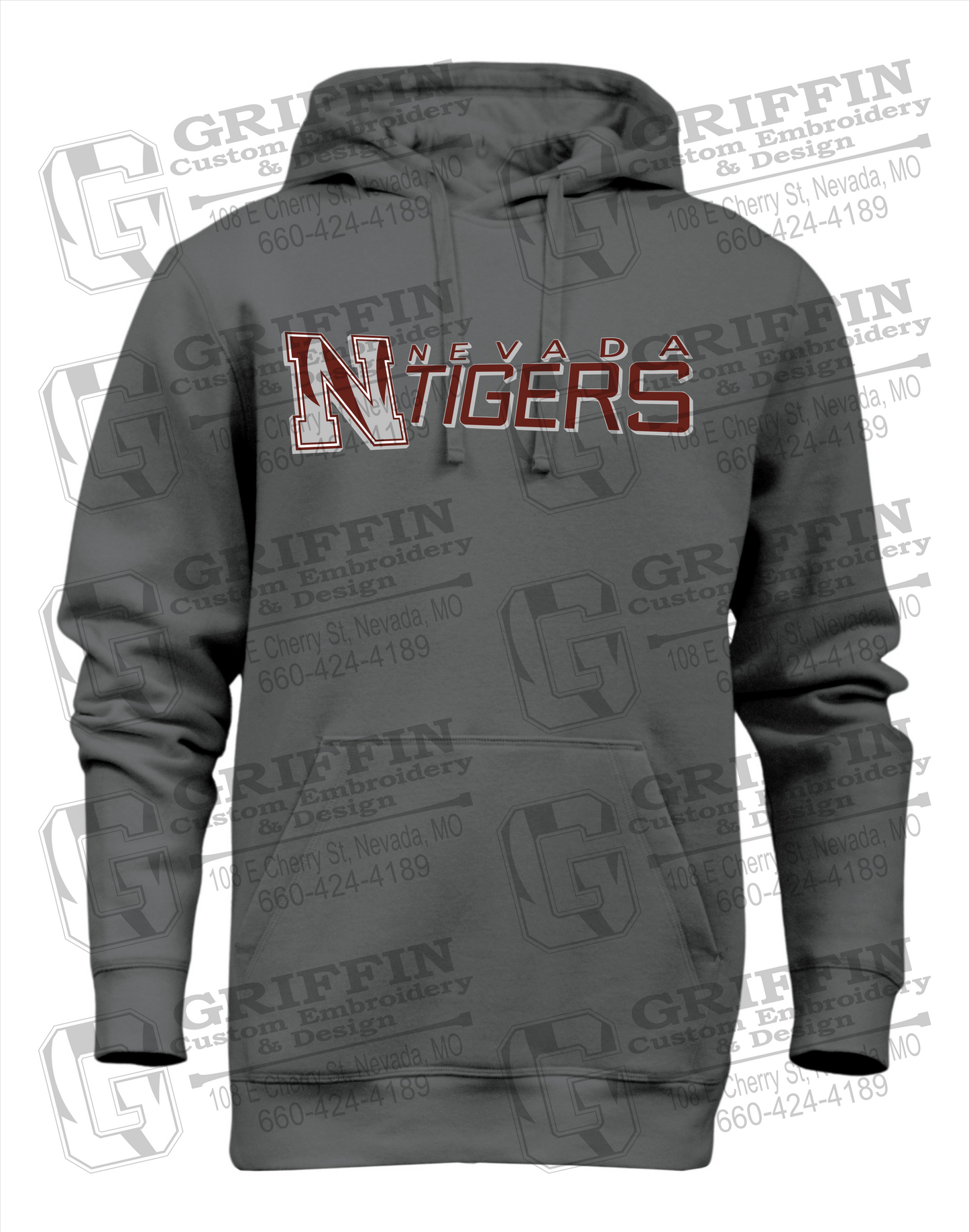 Heavyweight Fleece Hoodie - Nevada Tigers 23-N