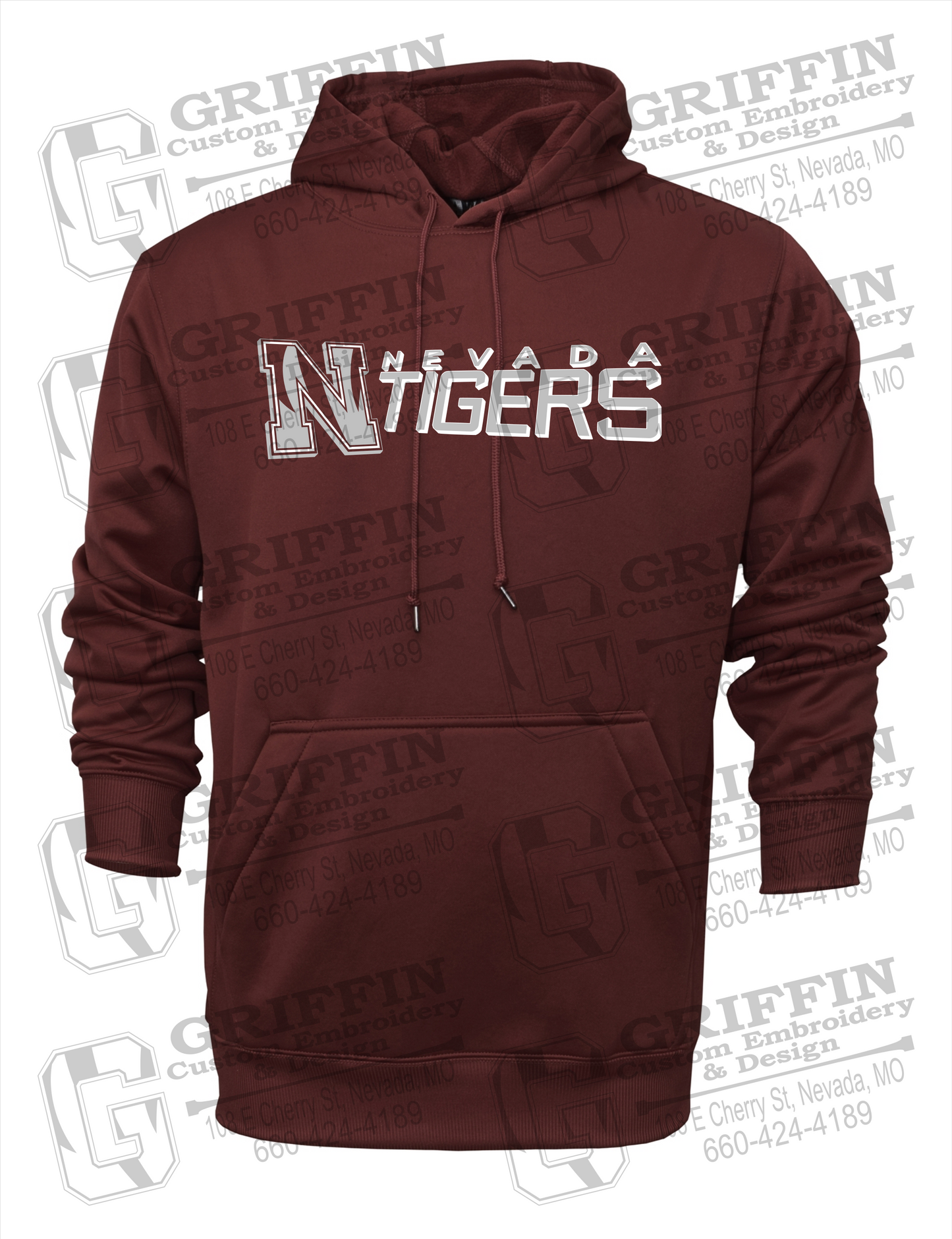 Performance Fleece Hoodie - Nevada Tigers 23-N