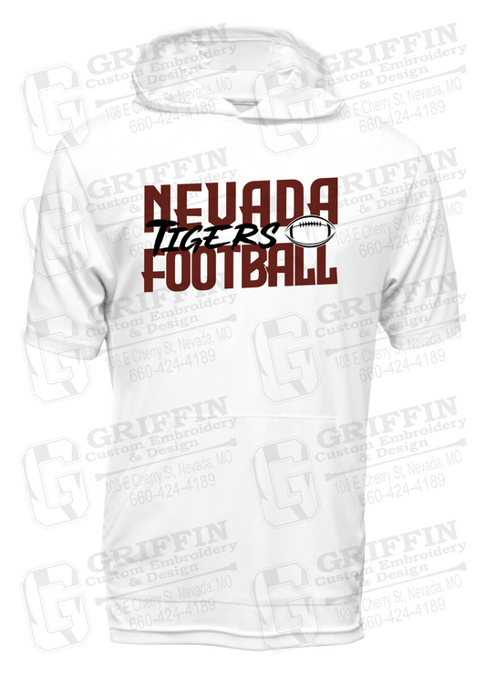 Dry-Fit Short Sleeve T-Shirt Hoodie - Football - Nevada Tigers 23-P