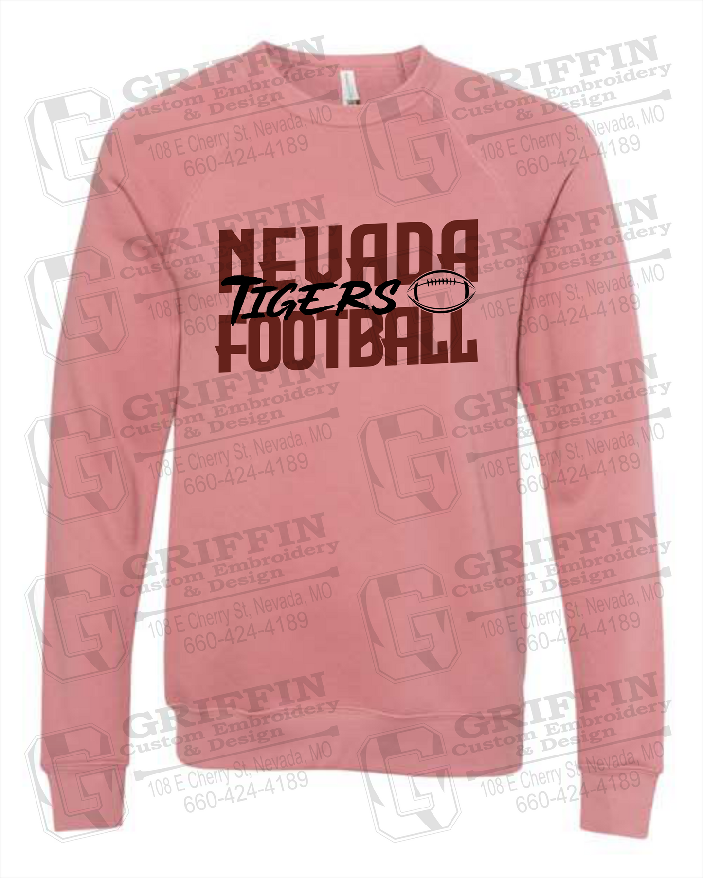 Sponge Fleece Sweatshirt - Football - Nevada Tigers 23-P