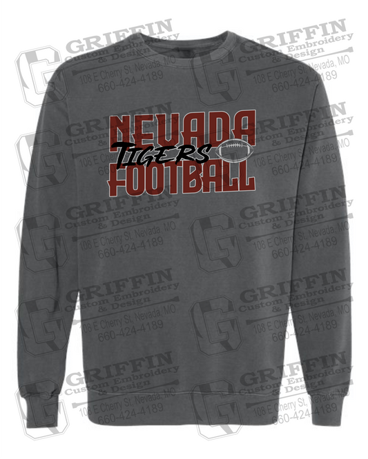 Comfort Colors Crewneck Sweatshirt - Football - Nevada Tigers 23-P