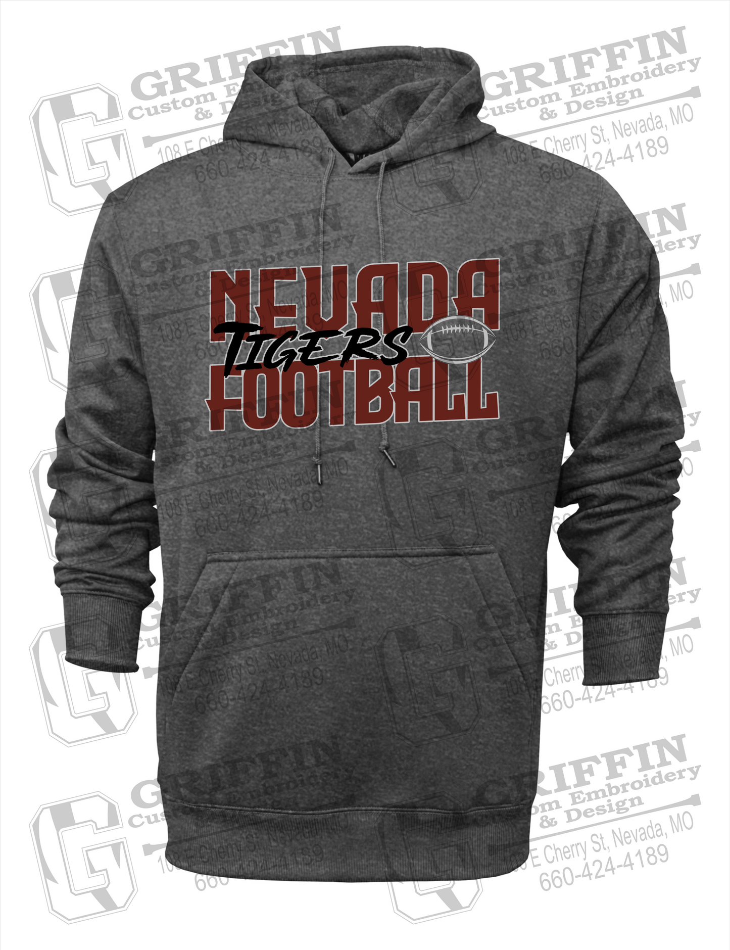 Performance Fleece Hoodie - Football - Nevada Tigers 23-P