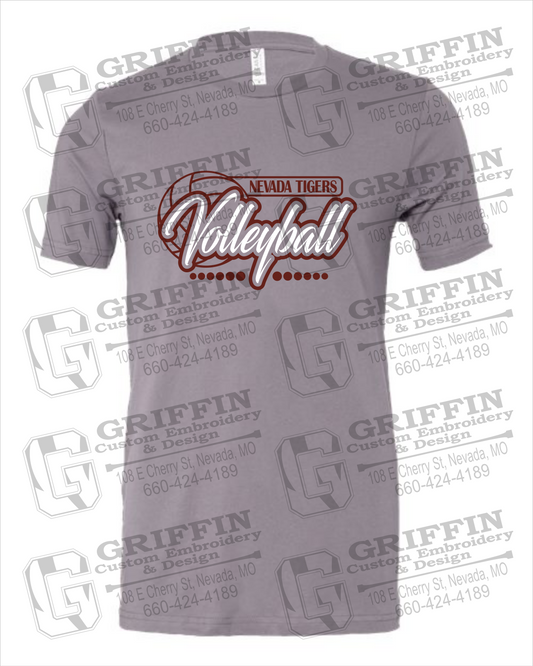 Nevada Tigers 23-Q 100% Cotton Short Sleeve T-Shirt - Volleyball